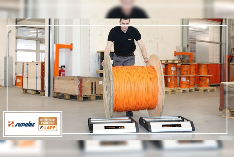 El desenrollador CHAMPION de LAPP: eficiencia y seguridad en la manipulación de bobinas de cable